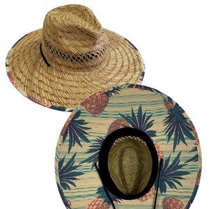 Santa Barbara Lifeguard/Rush Pineapple Print Woven Hat